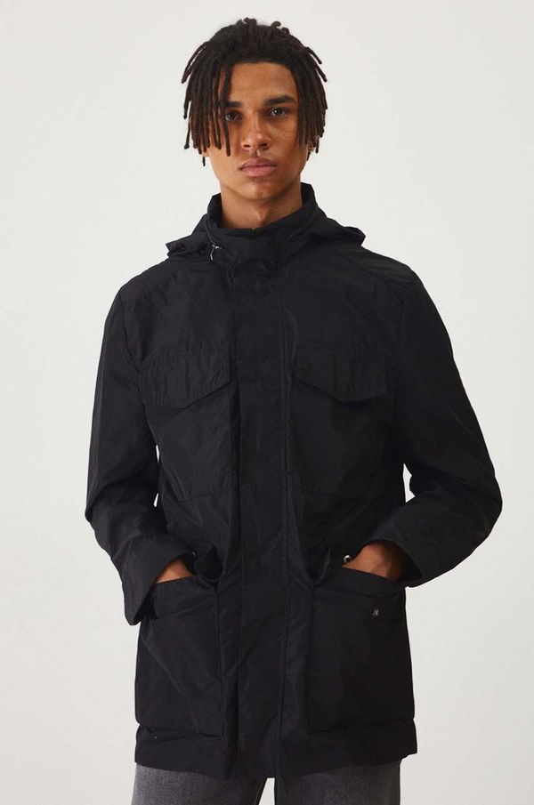 Medicine Jakna Medicine za muškarce, boja: crna, za prijelazno razdoblje