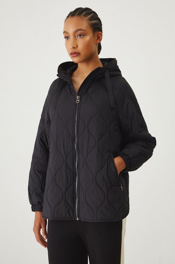 Medicine Jakna Medicine za žene, boja: crna, za prijelazno razdoblje, oversize