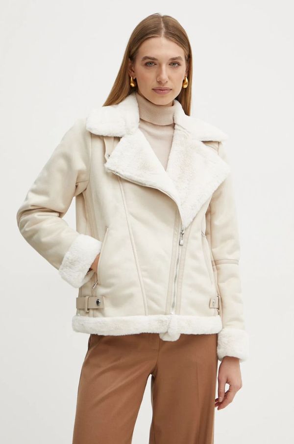 Morgan Jakna Morgan GSAPA za žene, boja: bež, za prijelazno razdoblje, GSAPA