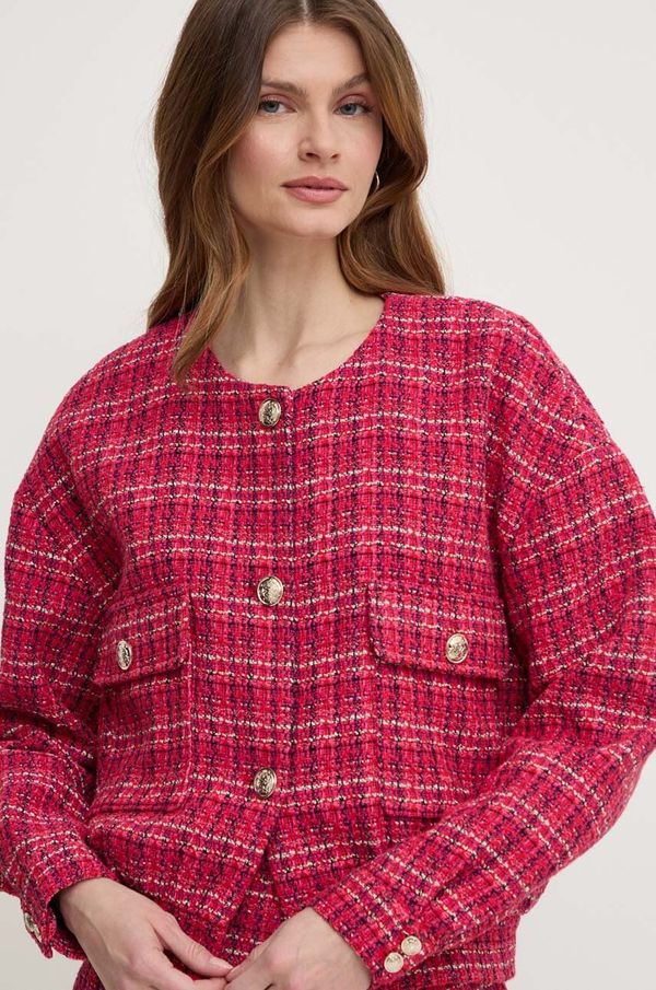 Morgan Jakna Morgan VESIL.F za žene, boja: crvena, za prijelazno razdoblje, VESIL.F