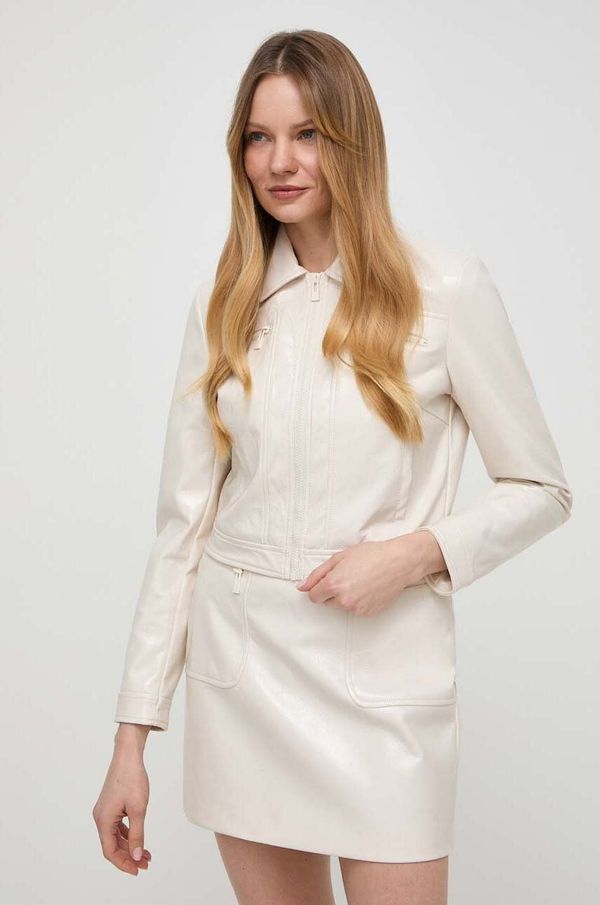 Morgan Jakna Morgan za žene, boja: bež, za prijelazno razdoblje