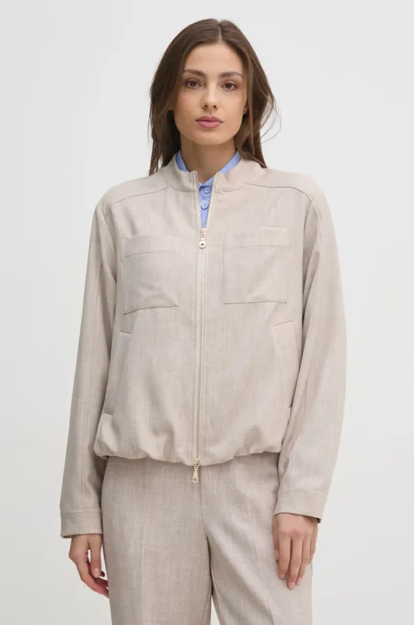 Mos Mosh Jakna Mos Mosh za žene, boja: bež, za prijelazno razdoblje, 169220