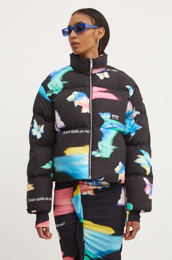 Moschino Jeans Jakna Moschino Jeans za žene, boja: crna, za zimu, 0613.8239