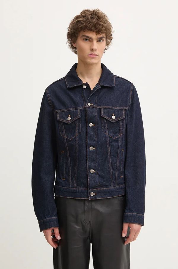 MSGM Jakna MSGM za muškarce, boja: tamno plava, za prijelazno razdoblje, 3740MH230L.247599