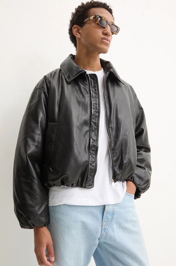 Nanushka Jakna Nanushka ASGER za muškarce, boja: crna, za zimu, oversize, NM24PFJK00199