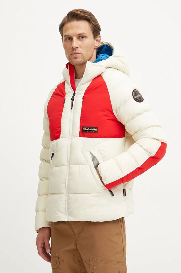 Napapijri Jakna Napapijri A-Moesa za muškarce, boja: bež, za zimu, NP0A4I1RN1J1