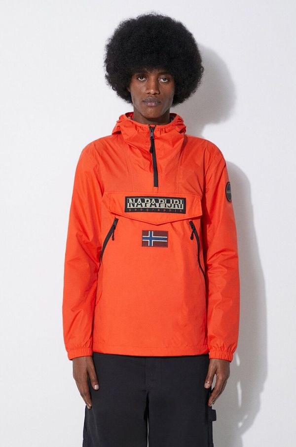 Napapijri Jakna Napapijri Rainforest Wb Pkt V2 za muškarce, boja: narančasta, za prijelazno razdoblje, NP0A4HX6A631