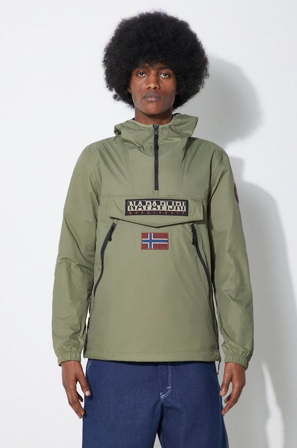 Napapijri Jakna Napapijri Rainforest Wb Pkt V2 za muškarce, boja: zelena, za prijelazno razdoblje, NP0A4HX6GAE1