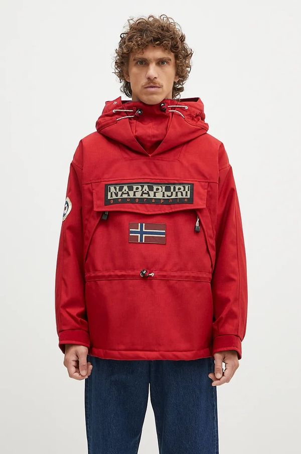 Napapijri Jakna Napapijri Skidoo 1990 za muškarce, boja: crvena, za zimu, NP0A4IK5R1D1