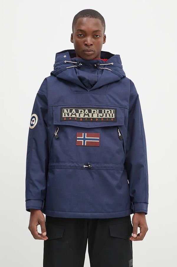 Napapijri Jakna Napapijri Skidoo 1990 za muškarce, boja: tamno plava, za prijelazno razdoblje, NP0A4IK5B2Q1