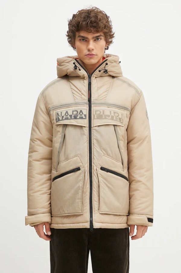Napapijri Jakna Napapijri Skidoo Sheer za muškarce, boja: bež, za zimu, NP0A4IAEN1I1