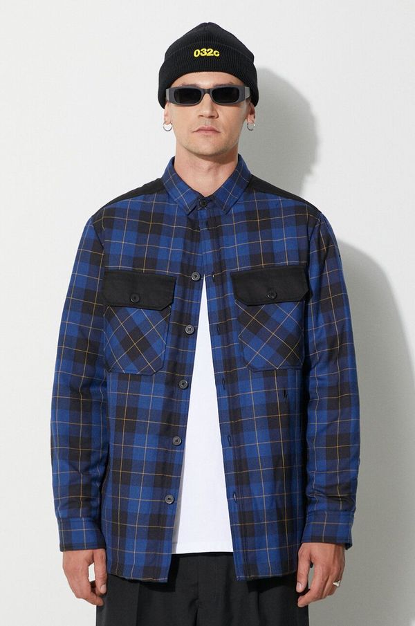 Neil Barrett Jakna Neil Barett LOOSE BICOLOR FLAP POCKET PADDED za muškarce, za prijelazno razdoblje, oversize, PBCS024C.V041C.3705