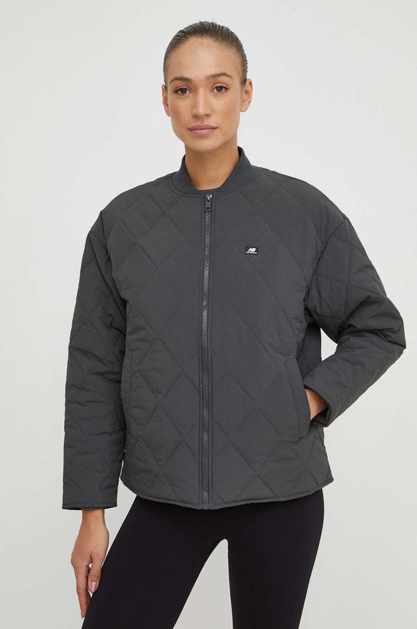 New Balance Jakna New Balance za žene, boja: siva, za prijelazno razdoblje