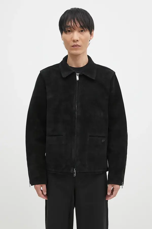 Filling Pieces Jakna od brušene kože Filling Pieces Leather Jacket Suede