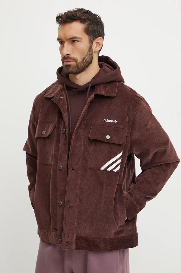 adidas Originals Jakna od samta adidas Originals Jacket boja: smeđa, za prijelazno razdoblje, IW3263