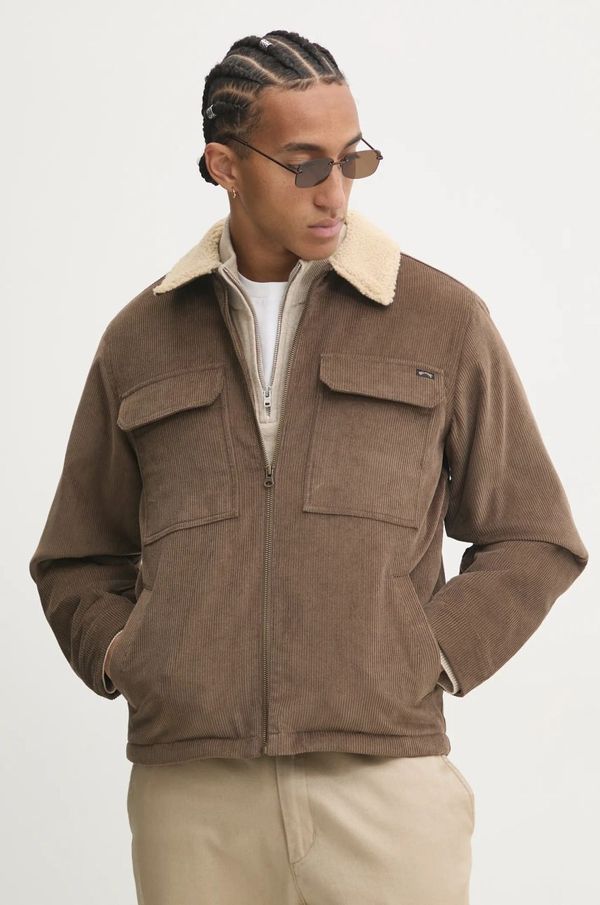 Billabong Jakna od samta Billabong Barlow boja: smeđa, za prijelazno razdoblje, ABYJK00219