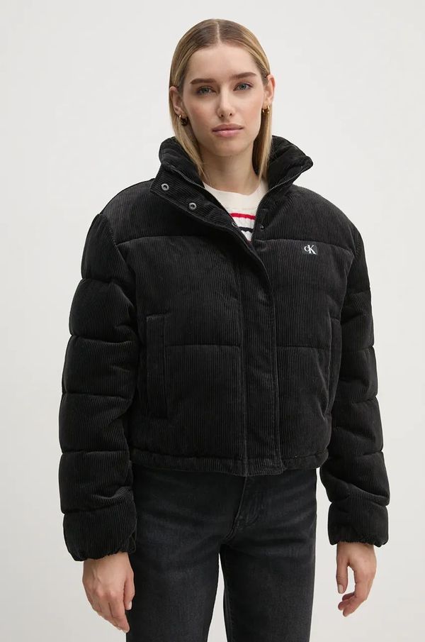 Calvin Klein Jeans Jakna od samta Calvin Klein Jeans boja: crna, za zimu, oversize, J20J224620