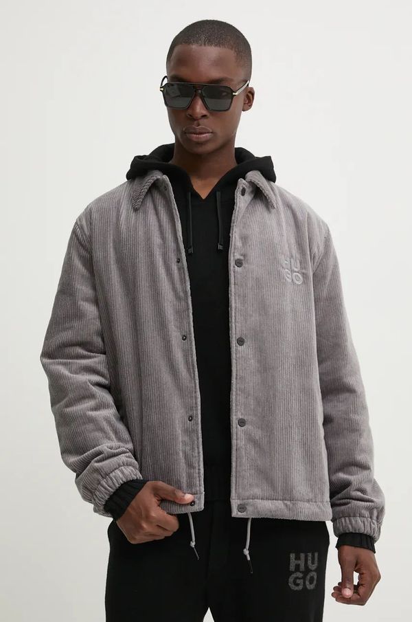 Hugo Jakna od samta HUGO boja: siva, za prijelazno razdoblje, 50522513
