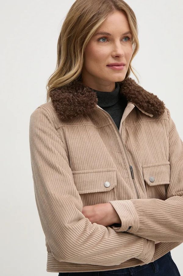 Pepe Jeans Jakna od samta Pepe Jeans CANDANCE boja: bež, za prijelazno razdoblje, PL402464