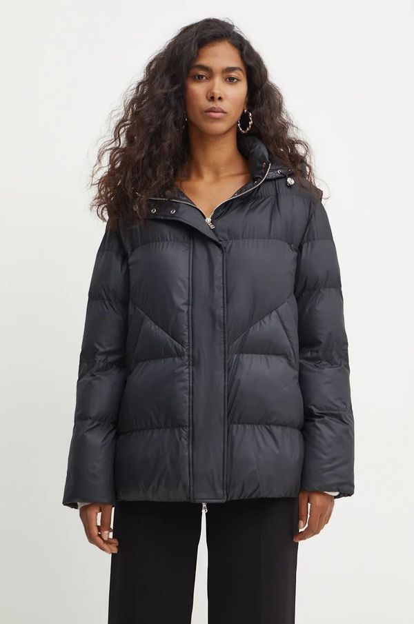 Patrizia Pepe Jakna Patrizia Pepe za žene, boja: crna, za prijelazno razdoblje, 8O0143 A451