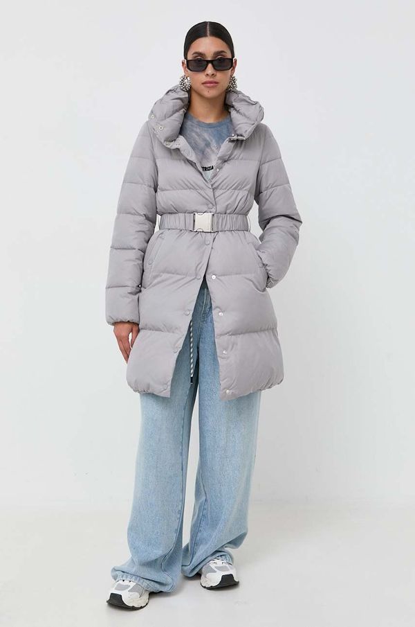 Patrizia Pepe Jakna Patrizia Pepe za žene, boja: siva, za zimu