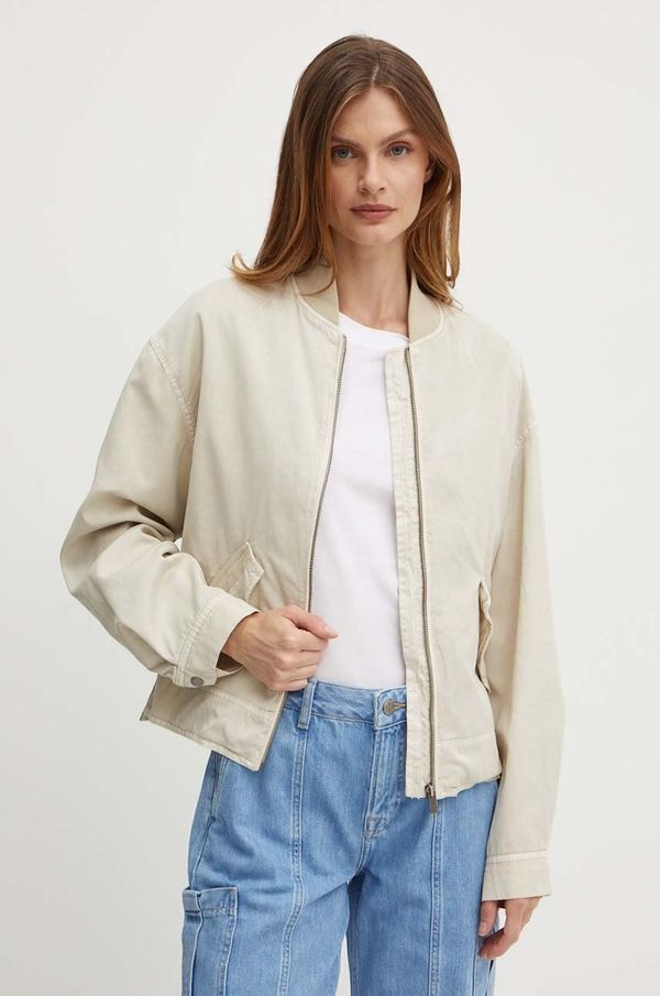 Pepe Jeans Jakna Pepe Jeans ANISSA za žene, boja: bež, za prijelazno razdoblje, PL402424