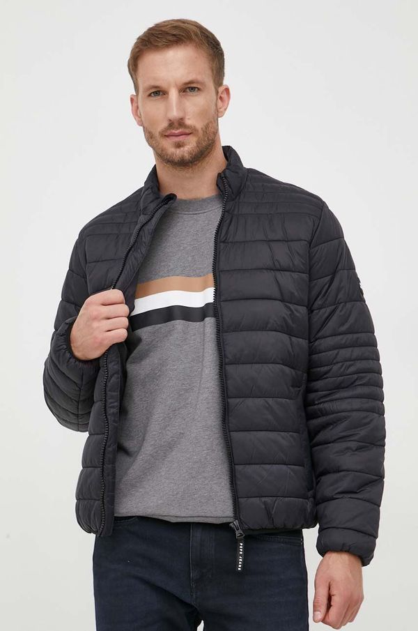 Pepe Jeans Jakna Pepe Jeans Balle za muškarce, boja: crna, za prijelazno razdoblje