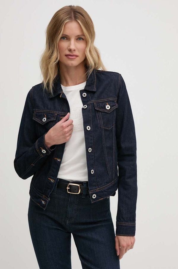 Pepe Jeans Jakna Pepe Jeans SLIM JACKET za žene, boja: tamno plava, za prijelazno razdoblje, PL402430AB2