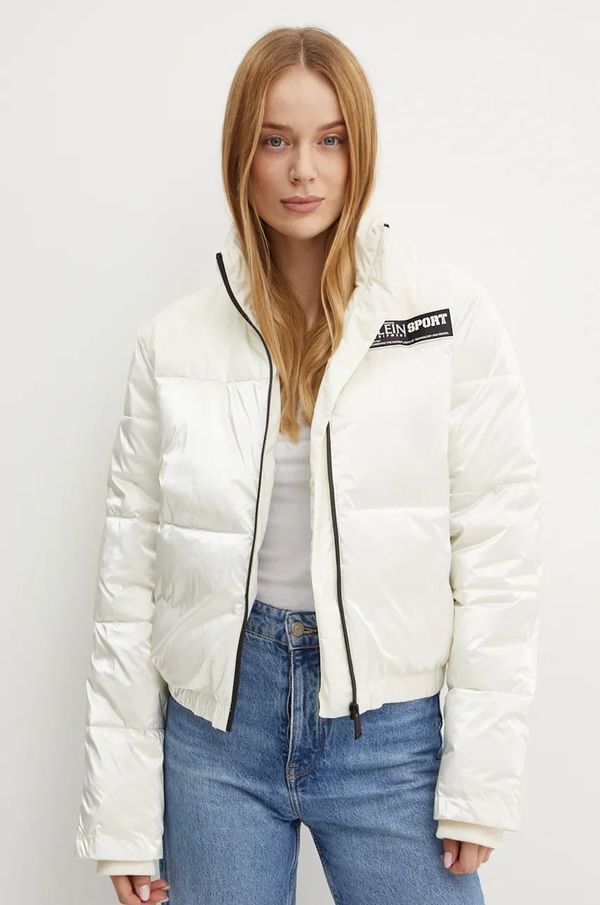 Plein Sport Jakna PLEIN SPORT za žene, boja: bež, za zimu, FADC WRB1395 SXV005N