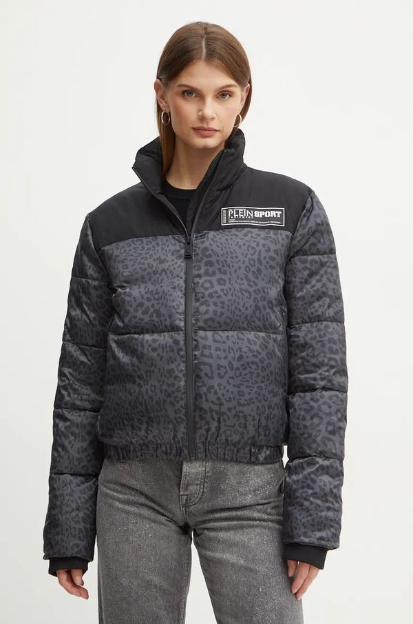 Plein Sport Jakna PLEIN SPORT za žene, boja: crna, za zimu, oversize, AADC WRB1389 SXV005N