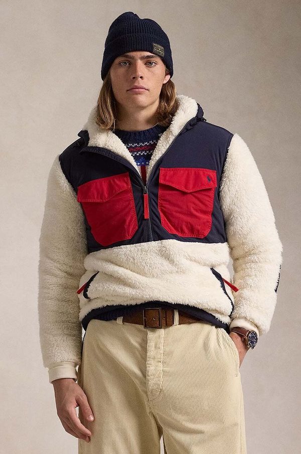 Polo Ralph Lauren Jakna Polo Ralph Lauren za muškarce, boja: bež, za prijelazno razdoblje