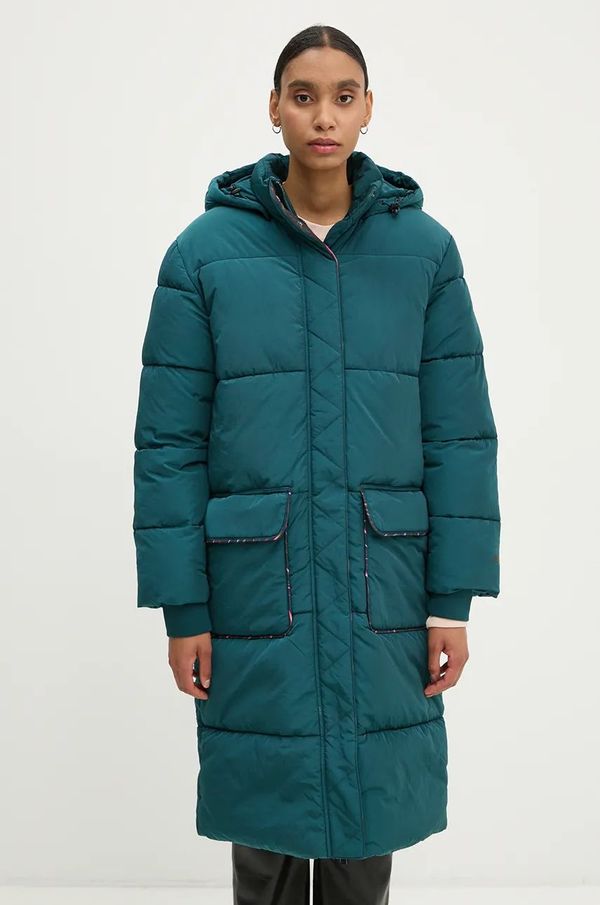 PS Paul Smith Jakna PS Paul Smith za žene, boja: tirkizna, za zimu, W2R.262C.N22088