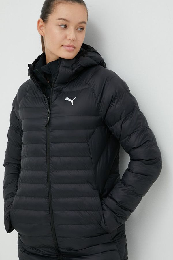 Puma Jakna Puma za žene, boja: crna, za prijelazno razdoblje