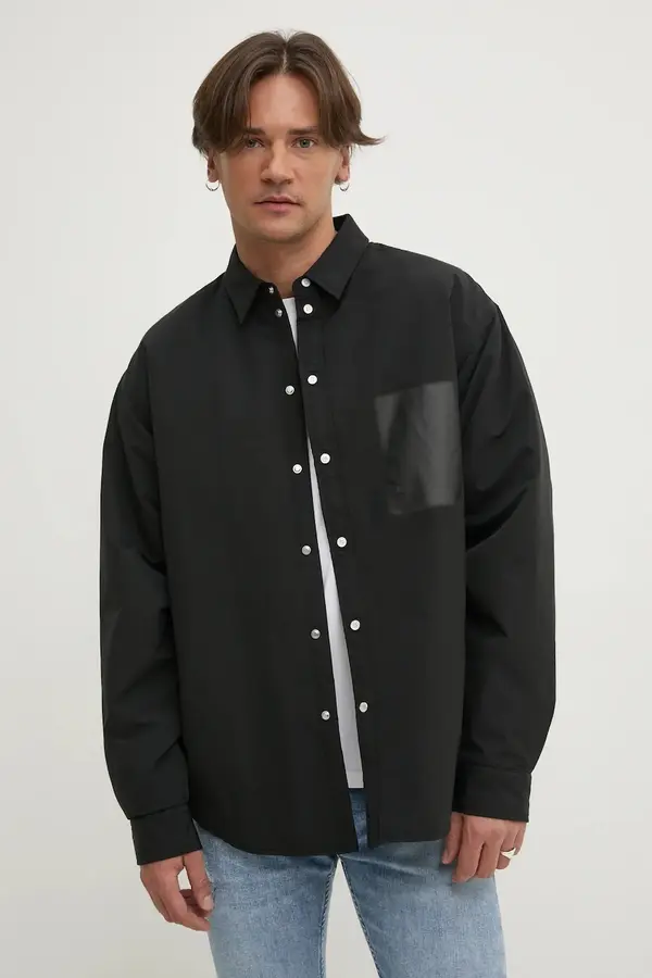 PURPLE BRAND Jakna PURPLE BRAND SNAP FRONT SHIRT JACKET