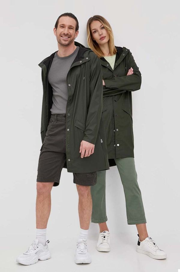 Rains Jakna Rains 12020 Long Jacket boja: zelena, za prijelazno razdoblje, 12020.03-Green