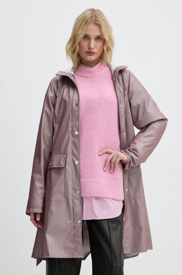 Rains Jakna Rains Curve Jacket W3 za žene, boja: ljubičasta, za prijelazno razdoblje, 18130-37