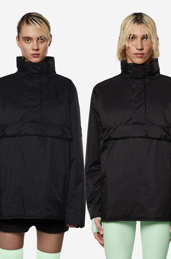Rains Jakna Rains Fuse Anorak boja: crna, za prijelazno razdoblje, 15390-BLACK.