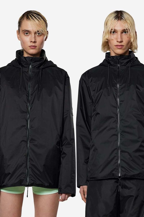 Rains Jakna Rains Fuse Jacket za žene, boja: crna, za prijelazno razdoblje, oversize, 15400-BLACK.