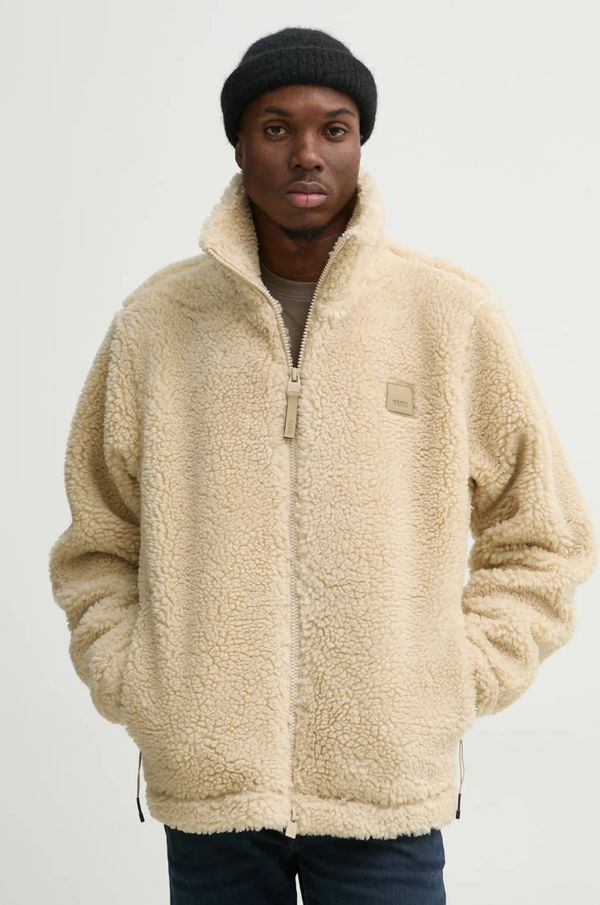Rains Jakna Rains Kofu Fleece Jacket T2 boja: bež, za prijelazno razdoblje, 19940-24