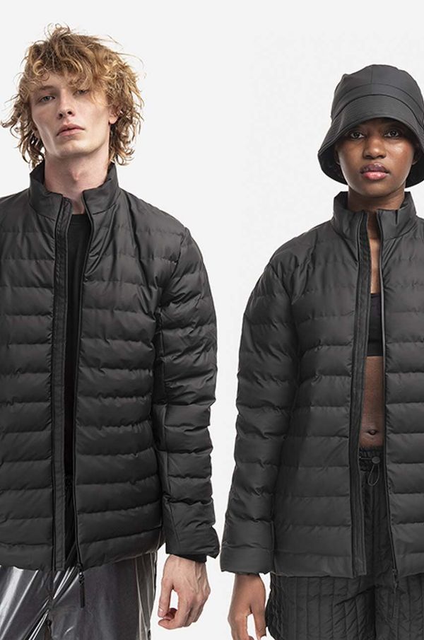 Rains Jakna Rains Trekker Jacket boja: crna, za prijelazno razdoblje, 15430.BLACK-BLACK