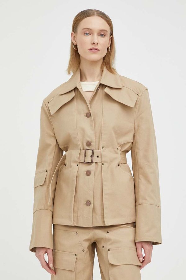 Remain Jakna Remain za žene, boja: bež, za prijelazno razdoblje