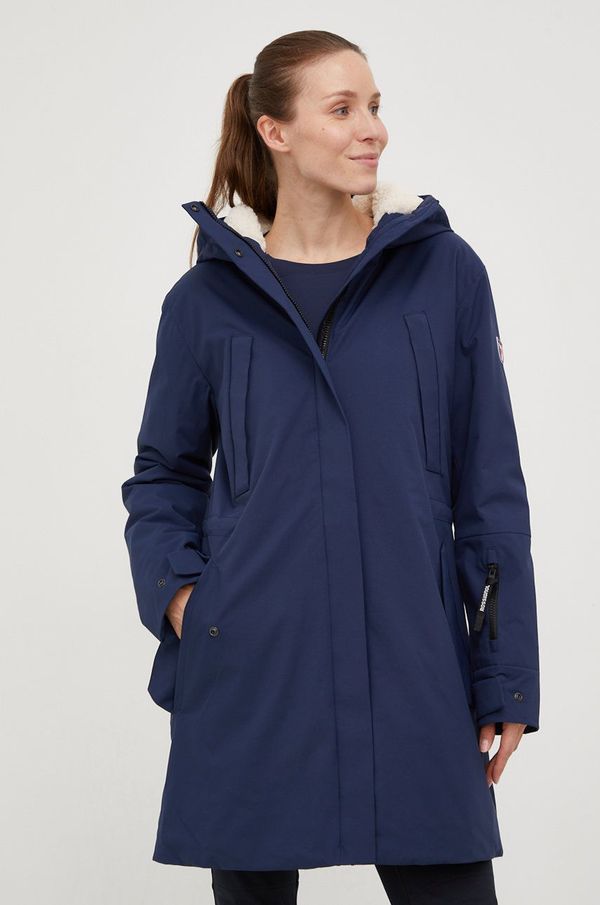 Rossignol Jakna Rossignol za žene, boja: tamno plava, za prijelazno razdoblje