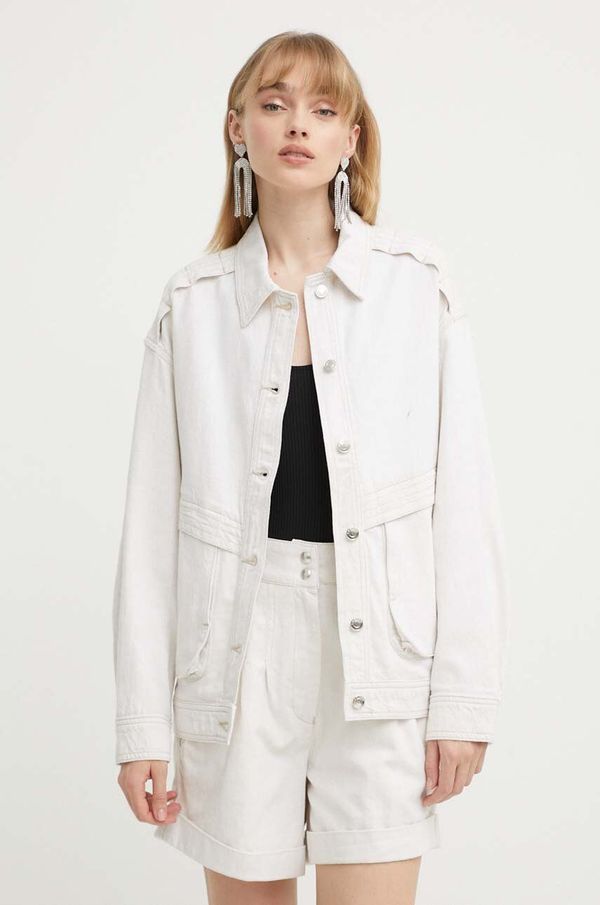 IRO Jakna s dodatkom lana IRO boja: bež, za prijelazno razdoblje, oversize