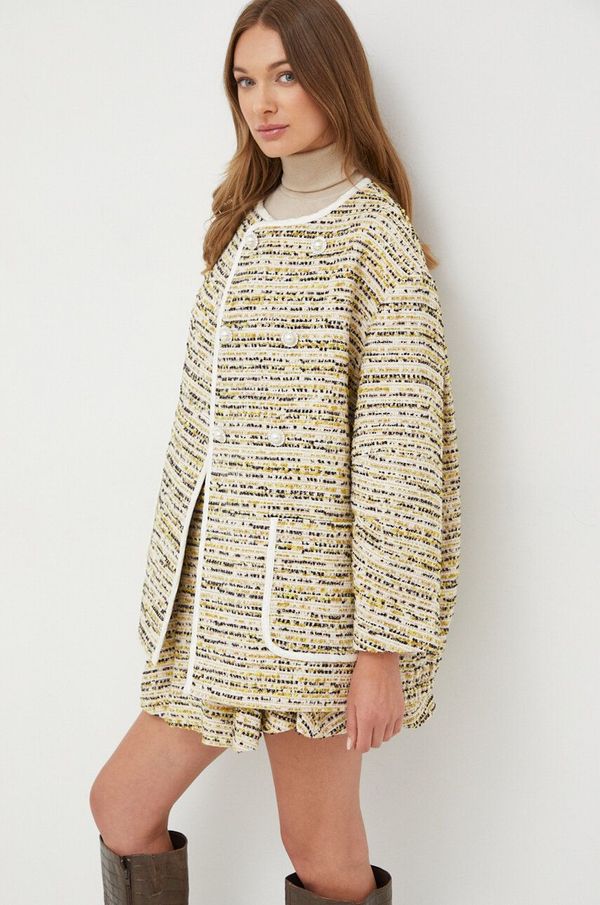 Custommade Jakna s dodatkom vune Custommade boja: zelena, za prijelazno razdoblje