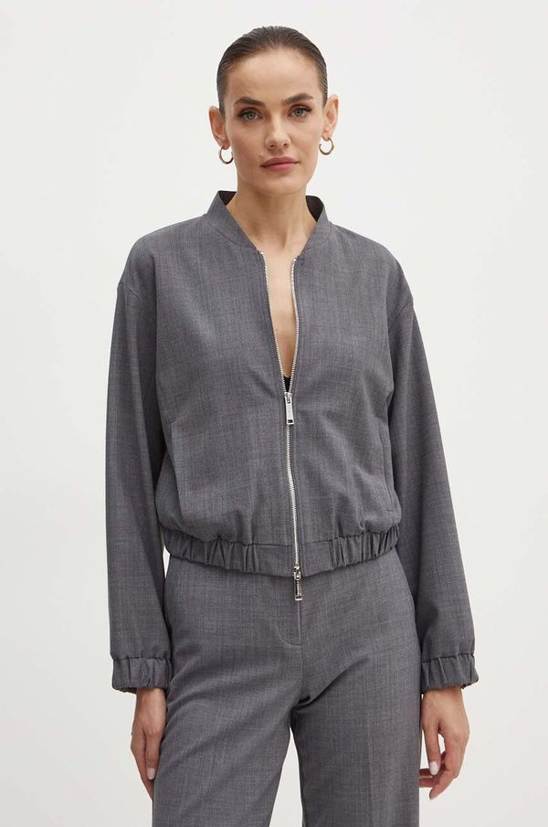 Marella Jakna s dodatkom vune Marella boja: siva, za prijelazno razdoblje, oversize, 2423046024200