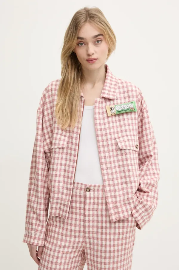 Moschino Jeans Jakna s dodatkom vune Moschino Jeans boja: bež, za prijelazno razdoblje, 0603 3226