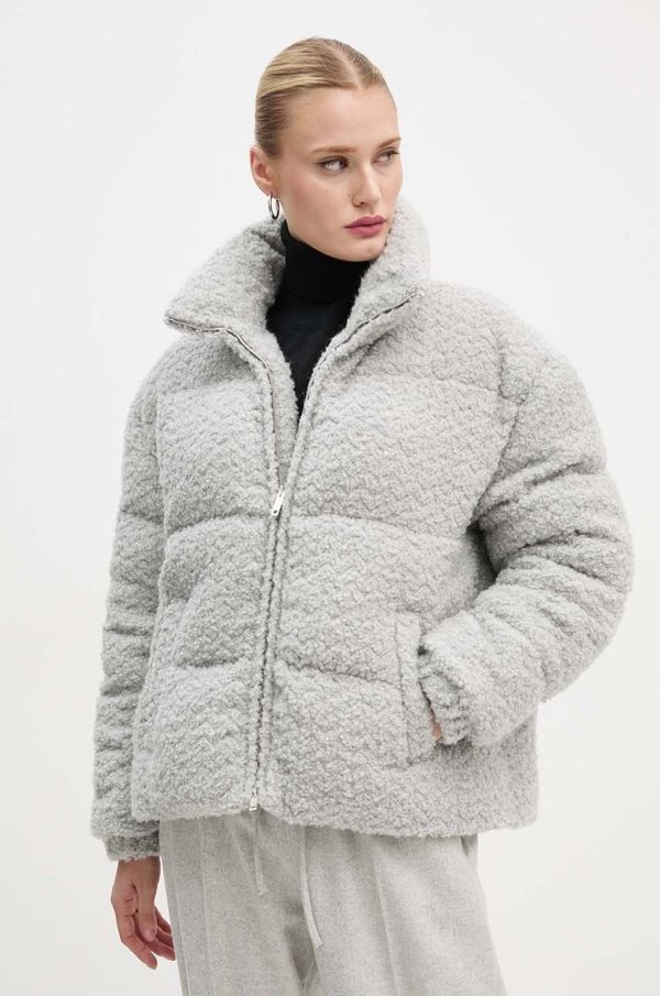 Moschino Jeans Jakna s dodatkom vune Moschino Jeans boja: siva, za zimu, A0613 8718
