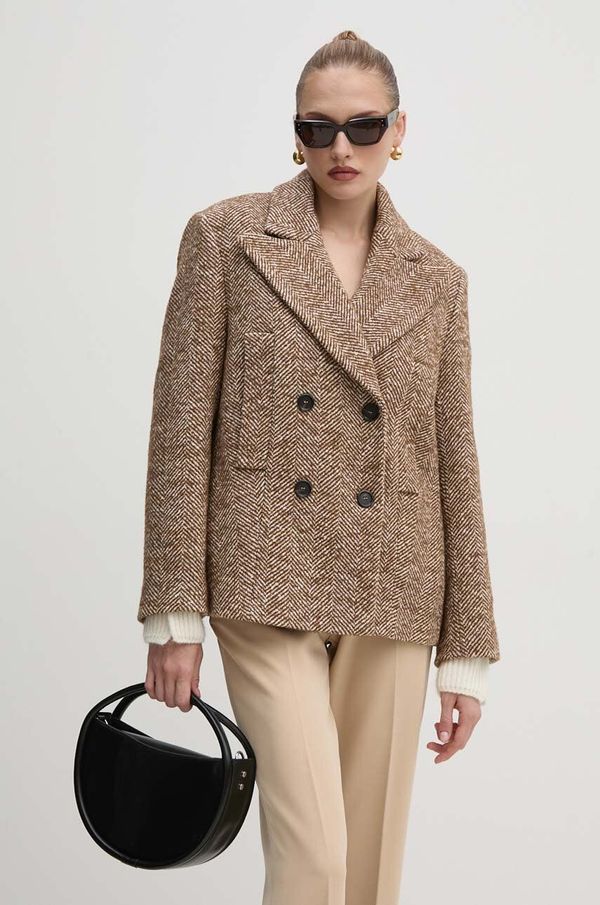 Pinko Jakna s dodatkom vune Pinko boja: smeđa, za prijelazno razdoblje, 104118 A245