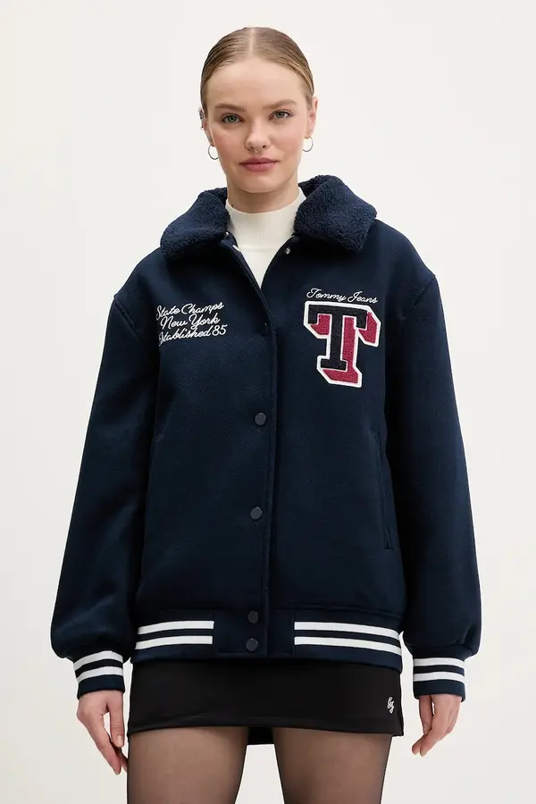 Tommy Jeans Jakna s dodatkom vune Tommy Jeans
