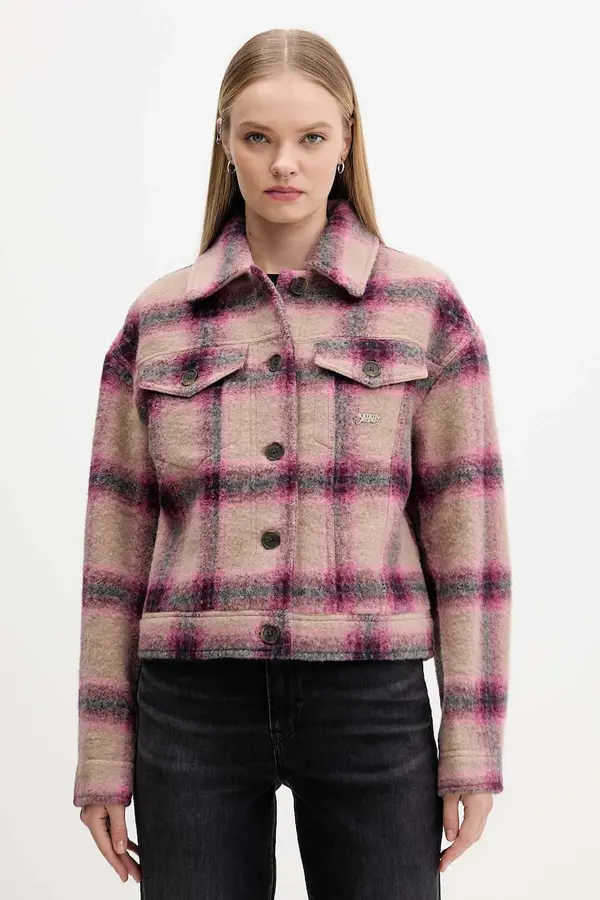 Tommy Jeans Jakna s dodatkom vune Tommy Jeans